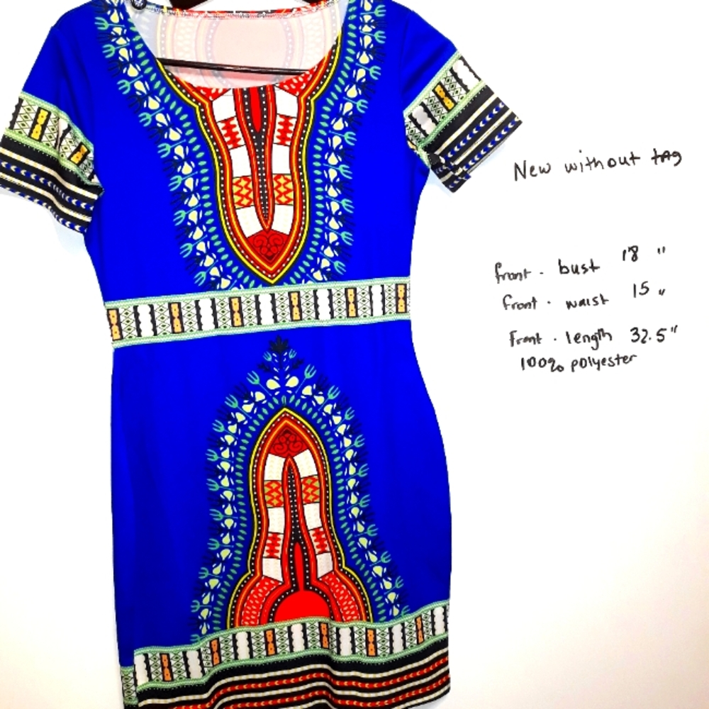 New African Dashiki Dress Medium Poly